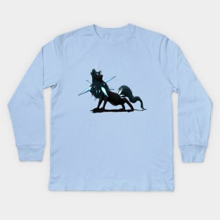 Midnight howling Kids Long Sleeve T-Shirt